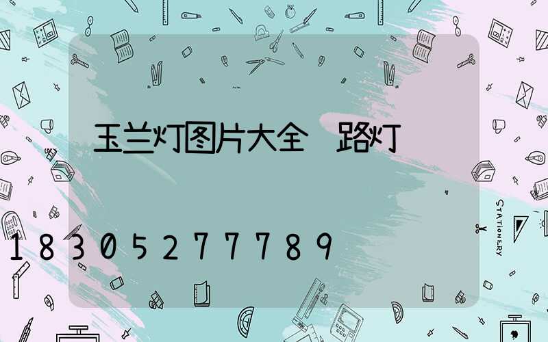 玉兰灯图片大全 路灯